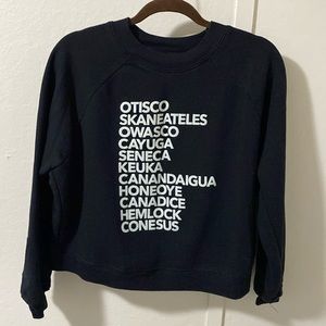 Sugarfoot Cropped Finger Lakes Sweatshirt - Size L